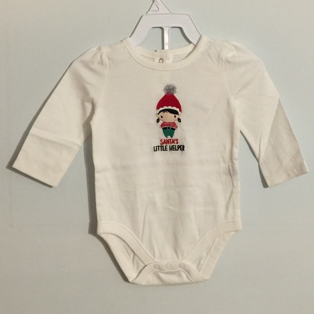 Gymboree Santa's Little Helper Onesie